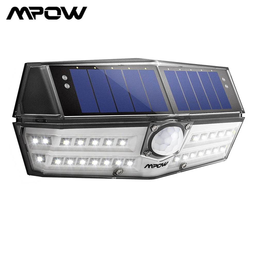 Mpow CD137 30 LED Solar Lights Garden Outdoor IPX7 Waterproof Motion Sensor Light 120 Wide-angle Wall Lampe Solaire Exterieur