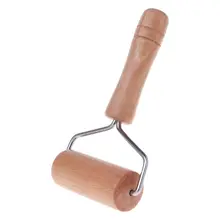 Т-образная деревянная Скалка ручной ролик для кондитерских помадка для бисквита тесто чапати паста хлебобулочная пицца кухонный инструмент 72XF