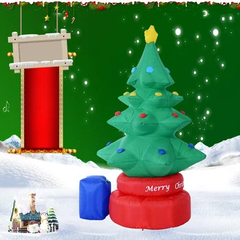 

New Year Inflatable Christmas Tree Ornament Merry Christmas Party Decoration Home Courtyard Ornament 3D Christmas Tree Doll