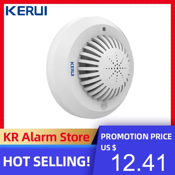 

KERUI New High Sensitivity Smoke Fire Detector/Sensor For Home Alarm System Fire Alarm System Smoke Sensor High Quality