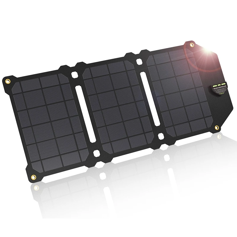 Allpowers 21W зарядное устройство для мобильного телефона Dual Usb 5V 4A солнечная панель Etfe солнечное зарядное устройство для смартфонов