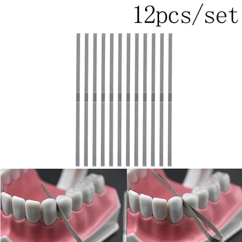 

12pcs/set 4mm Dental Metal Polishing Stick Strip With Alumina-Plated Polishing Sanding Surface Dentist Whitening Materials
