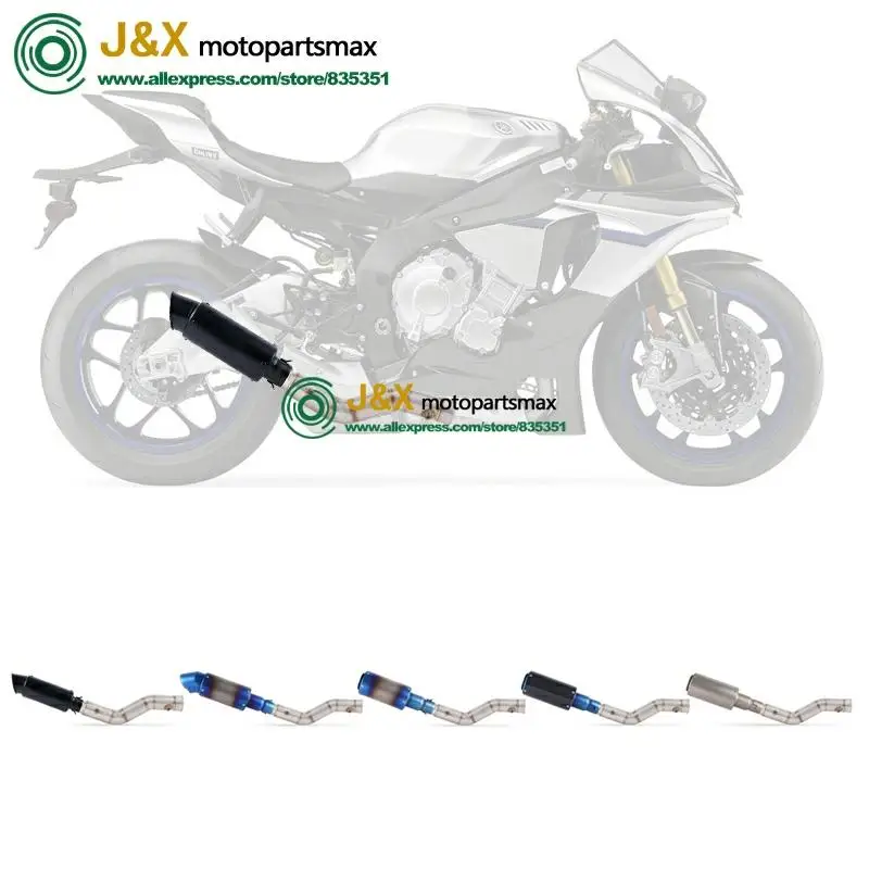 Полная выхлопная система без шнуровки для yamaha YZF R1 YZF1000 2009- мотоциклетный глушитель Модифицированная контактная Доильная труба