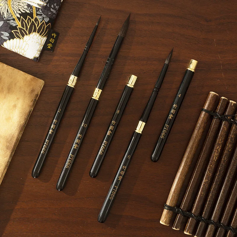 Billige Reise Stift, reise pinsel, PT666 Eichhörnchen haar, pinsel, paingting pinsel, kunst pinsel, pinsel, aquarell pinsel, ZYTANG