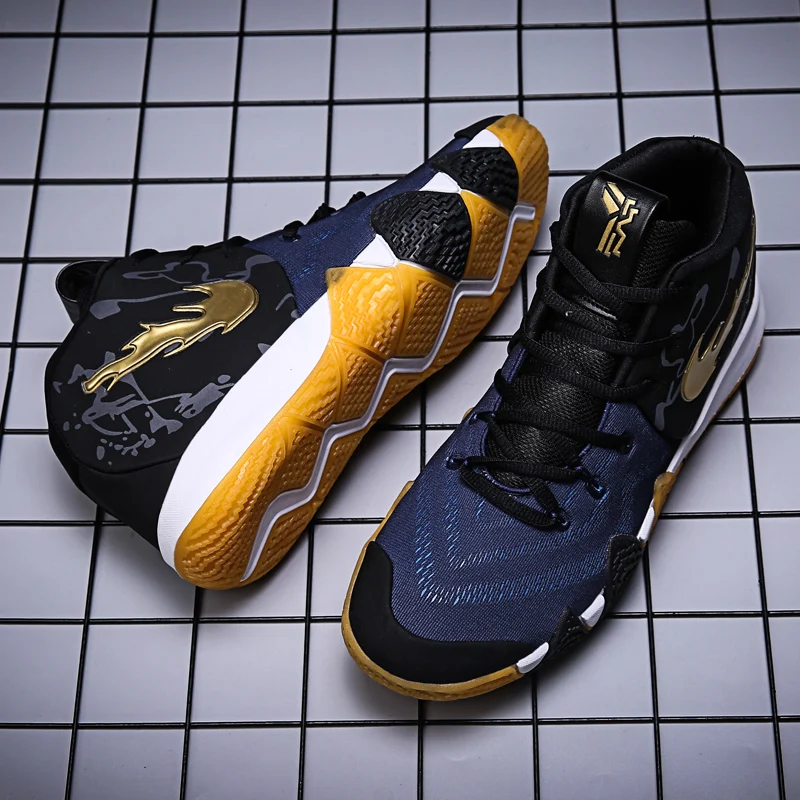 Новые цветные баскетбольные кроссовки с высоким берцем Kyrie 4 мужские