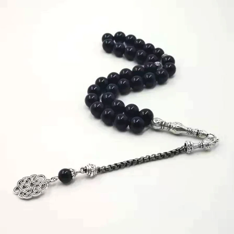 Onxy 33 Tasbih мужские черные Агаты все это новые браслеты подарок Eid misbaha аксессуары молитвенные бусины 33 66 99 бусины ювелирные изделия