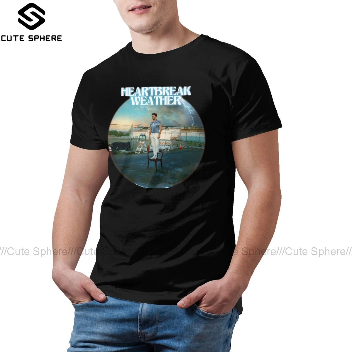 Niall Horan футболка с надписью HEARTBREAK WEATHER забавная 5xl базовая Хлопковая мужская