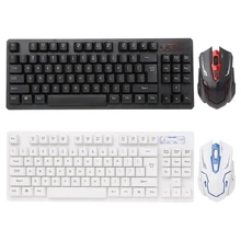 HK6300 беспроводная клавиатура 2,4 ГГц мини оптическая мышь комбинированный набор для ноутбука Настольный D08B