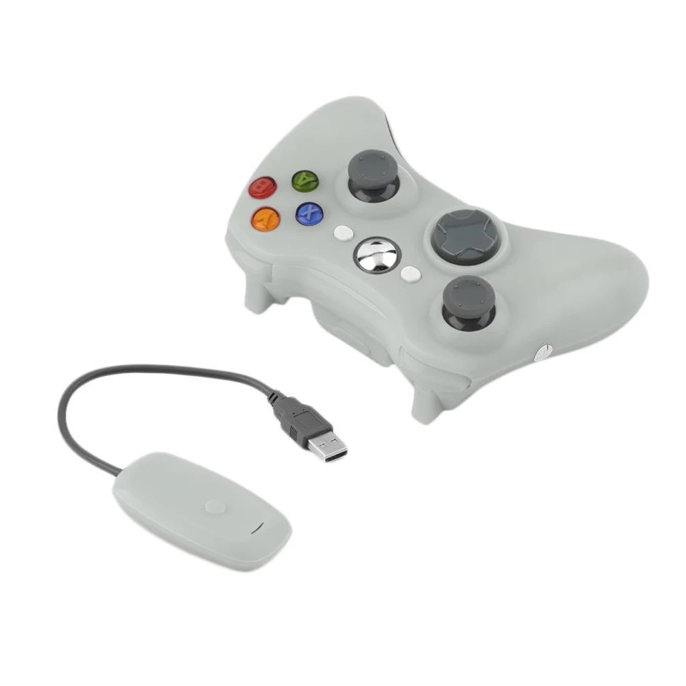 360 беспроводной контроллер для xbox 360 контроллер беспроводной джойстик для xbox 360 игровой контроллер геймпад джойпад - Цвет: Белый