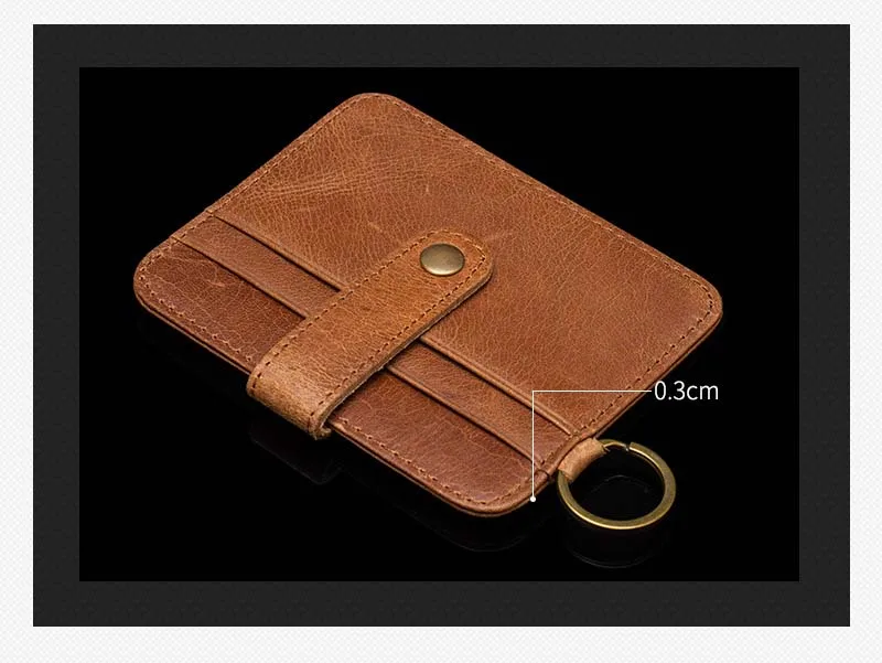 Super Thin Genuine Leather Card Wallets Designer Male Card Holders Matte Leather Slim Credit Card Case Man Vintage Small Purse