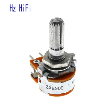 

3PCS 10K 10KBX2 audio amplifier amp volume Dual-unit Rotary Potentiometers Japan ALPS 16-type RK163 DIP6
