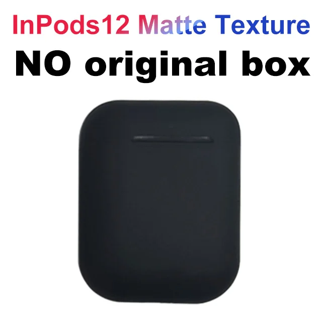 Новые беспроводные наушники Macaron i12 TWS Bluetooth 5,0 в гарнитуре сенсорный всплывающий стерео наушники для телефона HD микрофон - Цвет: i12 D black nobox