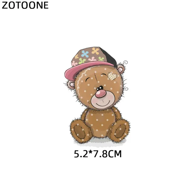 ZOTOONE Cute Cartoon Animal Patches Heat Transfer Iron on Patch for T-Shirt Children Gift DIY Clothes Stickers Heat Transfer G 1117