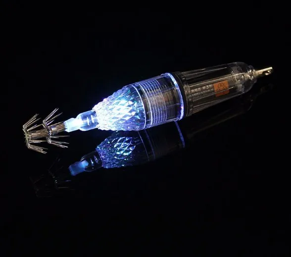 1 шт. вспышка светодиодный Кальмар джиг светодиодный рыболовный светильник глубоководный рыболовный светильник Светодиодные рыболовные приманки супер хорошее качество - Цвет: 12cm blue 1pc