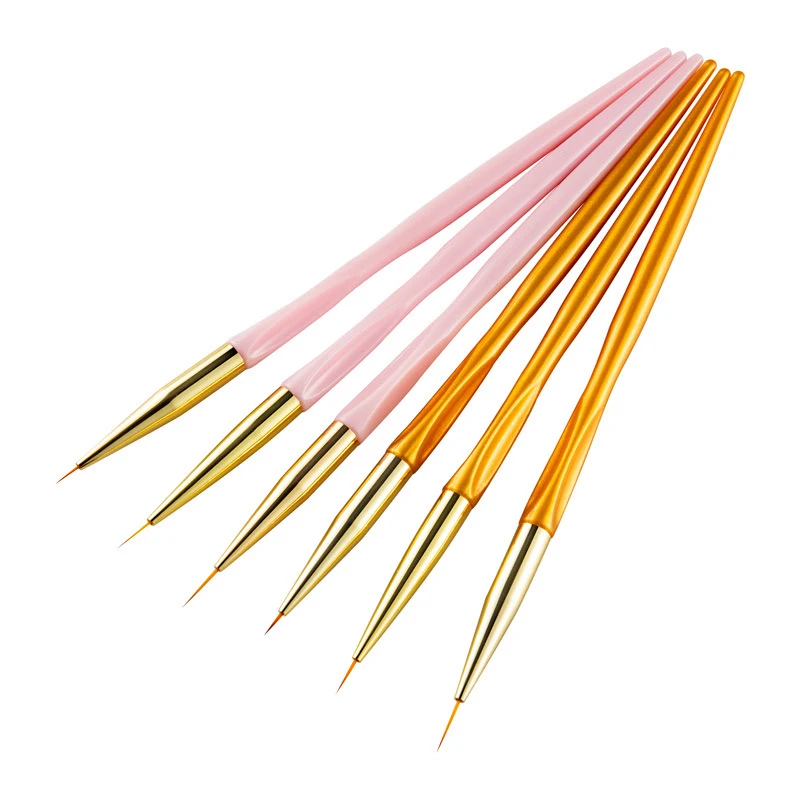 3 шт./компл. Fineline острым Краски кисти нерегулярные Пластик ручка акварель Кисть для ногтей ручка для девочек школьные канцелярские товары для рукоделия