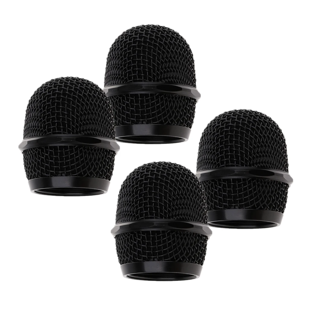 4xBlack микрофонная решетка микрофон Сетка Крышка для Беспроводной ручной микрофон