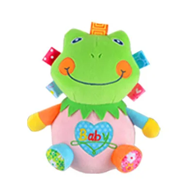 1pc Baby Rattles Cartoon Animal Design Roly-poly Toy Cute Elephant Plush Dolls Baby Tumbler Toys For Children Kids Gift 2