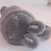 Женские наушники для девочек; милые пушистые наушники; удобные мягкие наушники с кроликом