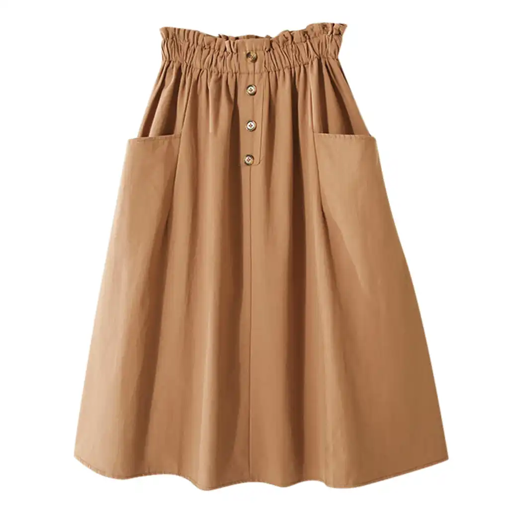 solid skirt womens casual denim elegant vintage skirts