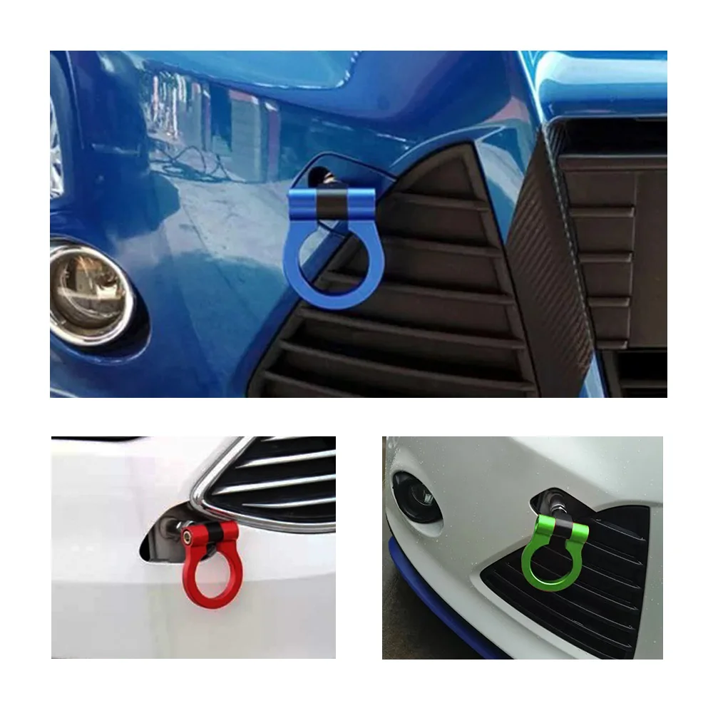 Mehrfarbig Dreieck Auto Anhänger Haken ABS Fahrzeug-Abschlepp haken Auto 