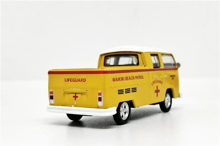 Greenlight 1: 64 VW Тип 2 пикап спасатель желтый без коробки