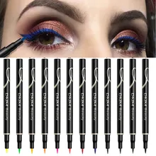 Долговечная Черная Подводка для глаз Кот водостойкий макияж для глаз неоновая красочная жидкая подводка в ручке косметика косметические карандаши