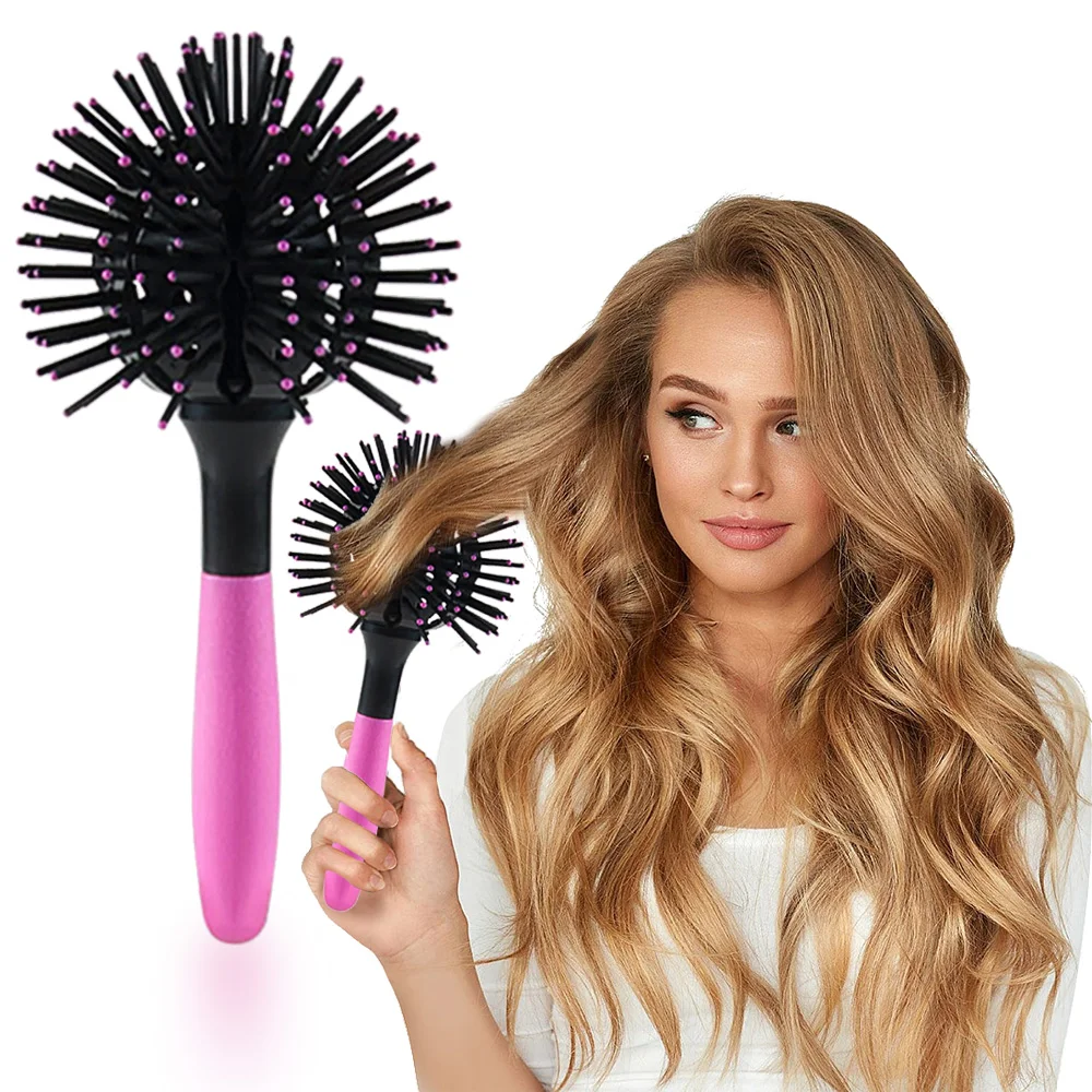 

Professional Anti Static Detangling Smoothing Massage Comb Rotate 360 Degrees Women Wet or Dry Hair Brush Salon Styling Tools