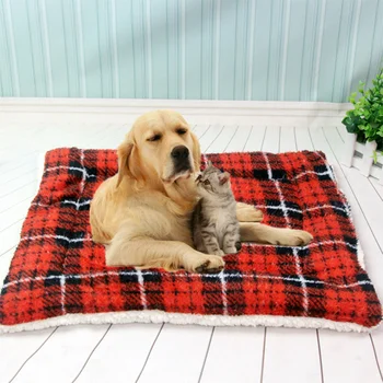 

Super Soft Kennel Pet Dog Bed Cat Winter Warm Sleeping Mat Warming Dog House Soft Material Fleece Mat for Cat Puppy