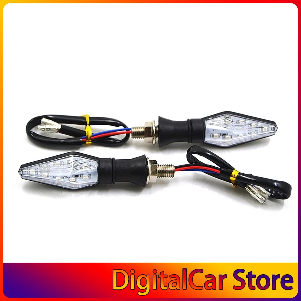 Gran venta Uds Universal Luz de señal de giro para motocicleta de doble cara iluminación 12V Super brillante bombillas de luz LED para moto de carretera y9VKMd5X9VJ Gran venta Uds Universal Luz de señal de giro para motocicleta de doble cara iluminación 12V Super brillante bombillas de luz LED para moto de carretera y9VKMd5X9VJ