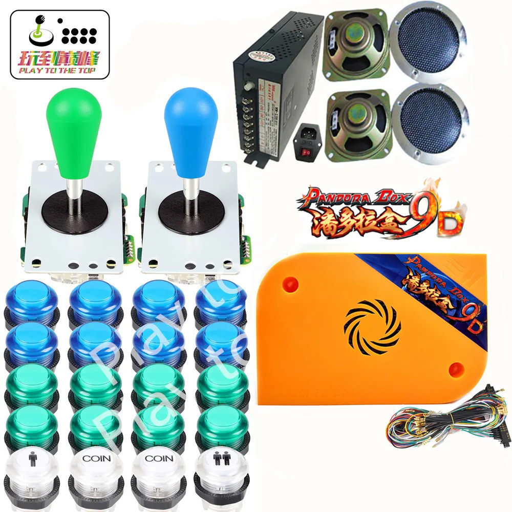 Новая аркадная игра DIY kit Pandora Box9d Jamma board 2500 в 1 с блоком питания светодиодный