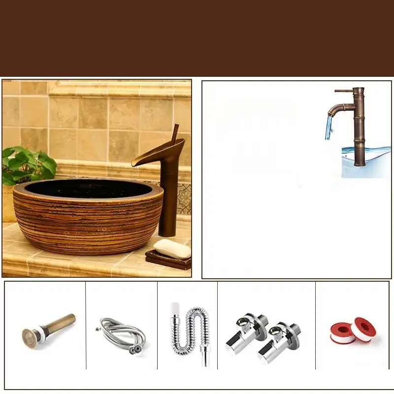 MODEL D Vanity Para Mano Lavatorio Wastafel Evier Umywalka Nablatowa Da Appoggio Lavabo Salle De Bain Pia Cuba Banheiro Bathroom Sink - Цвет: MODEL D