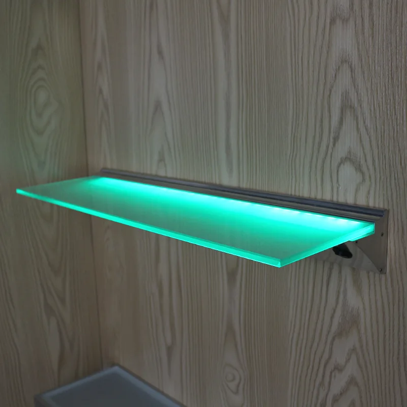 1 шт. 120 см длина RGB светодиодная профильная лампа для зажима 8 мм стеклянная полка