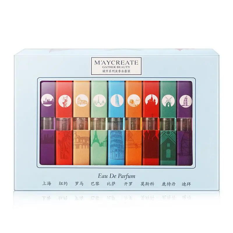 Хоббилана женские 9 шт. различные духи 3 мл ароматическая вода для дня