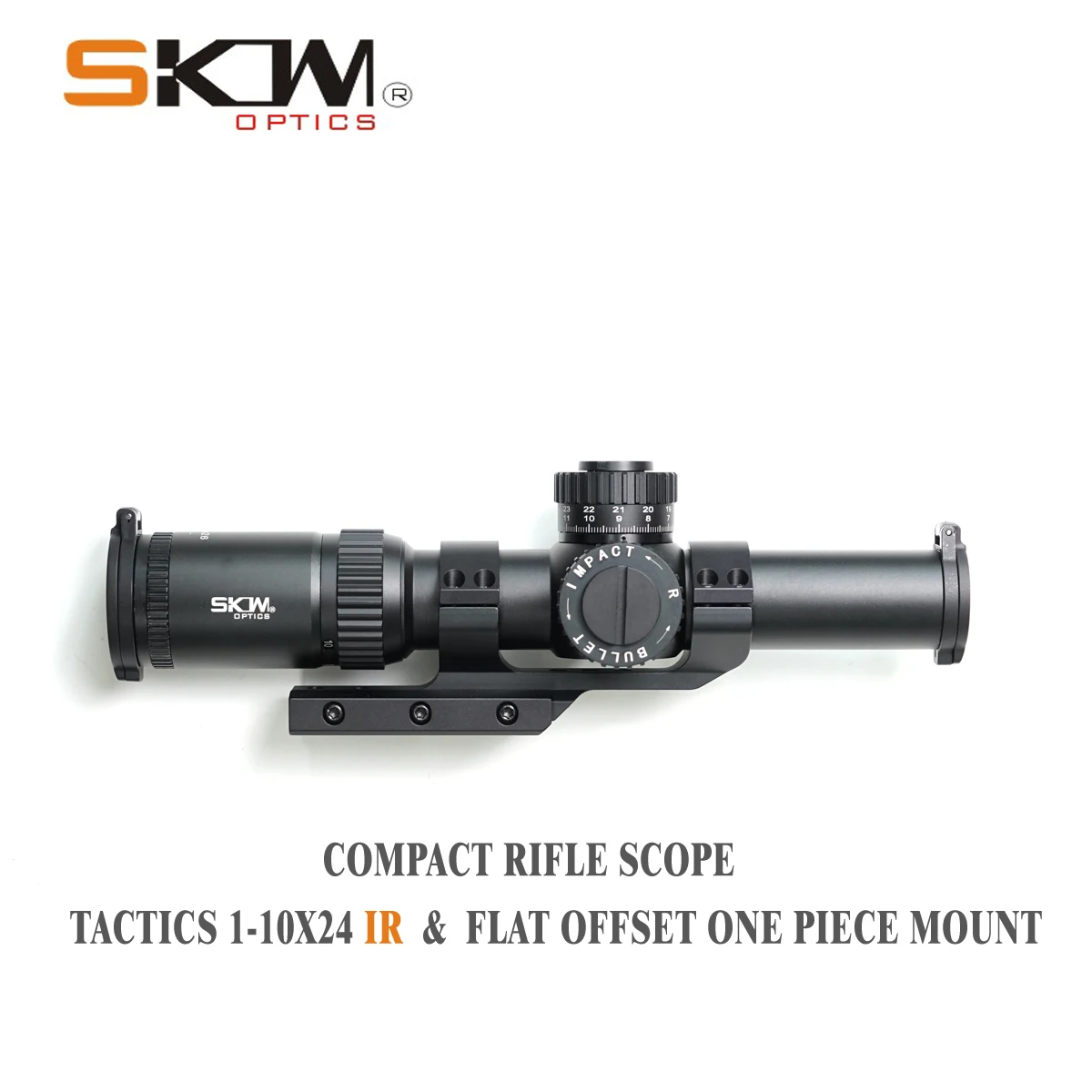 SKWoptics 1 10x26 винтовочные прицелы 34 мм CNC цельное крепление кольца военный