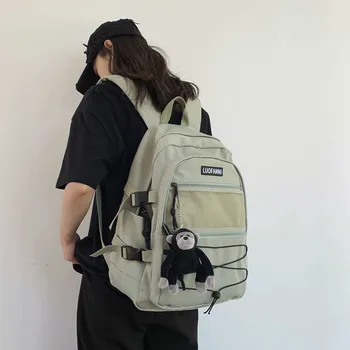 

Student Harajuku High School Bags for Boys Girls Teenage Men Backpack Women Large Capacity Teen Bookbags Preppy Style New