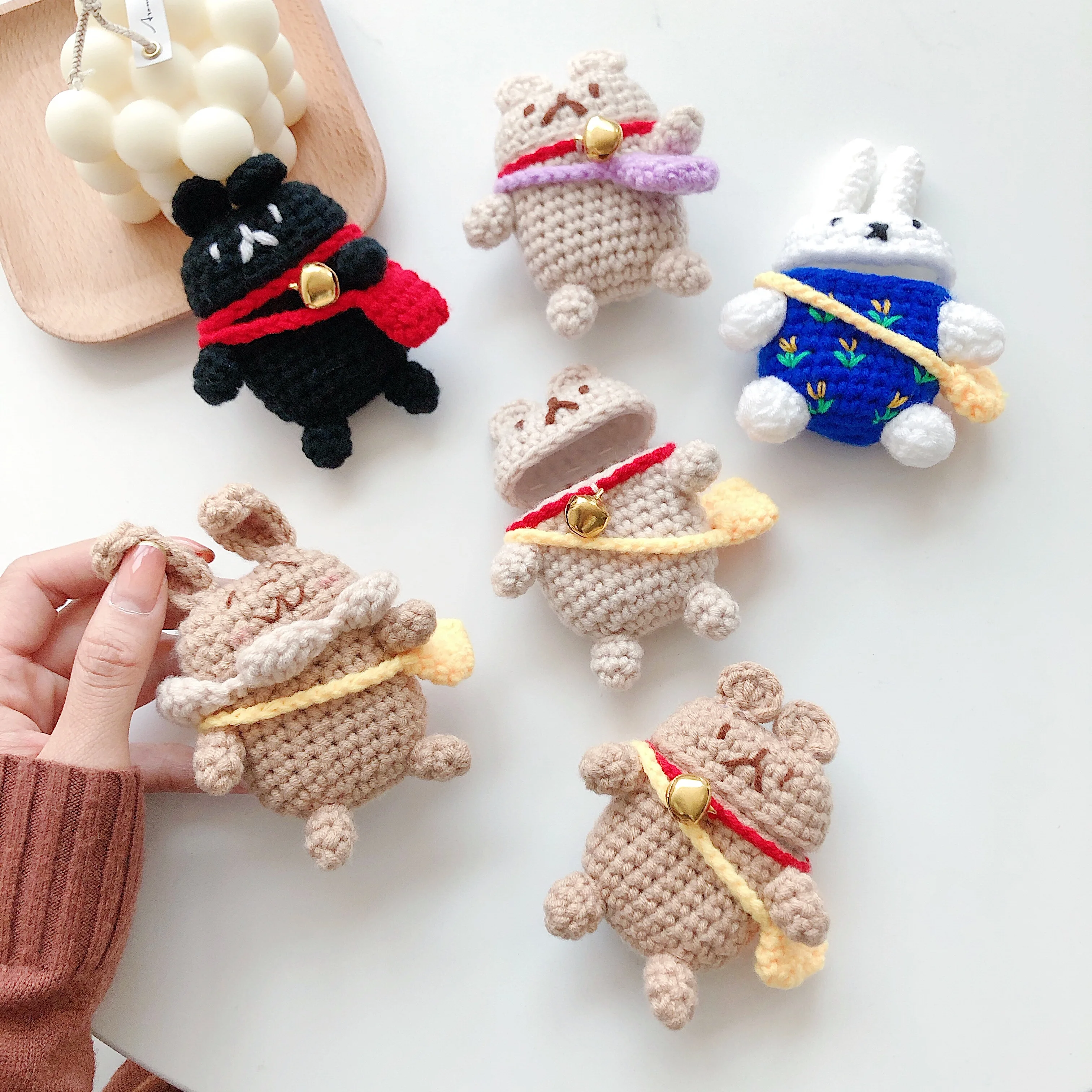 

Knitting Case For Airpods Case Earbud Coque Headphones Case Earpods Funda Etui For Airpod 2 1 For Apple Air Pods Charging Box Case Cover