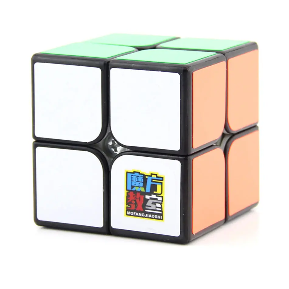 Мою mofangjiaoshi кубик рубика MF2s cube MF2s 2x2 куб Unified внутренняя и stickerless стиль инновационных механизм большие отверстия дизайн - Цвет: Black