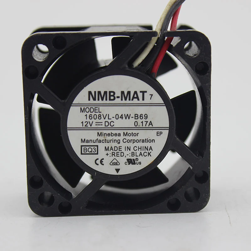 Для NMB 1608VL-04W-B69 40*40*20 мм 12 в пост. Тока 0 17 а 3-контактный охлаждающий вентилятор |