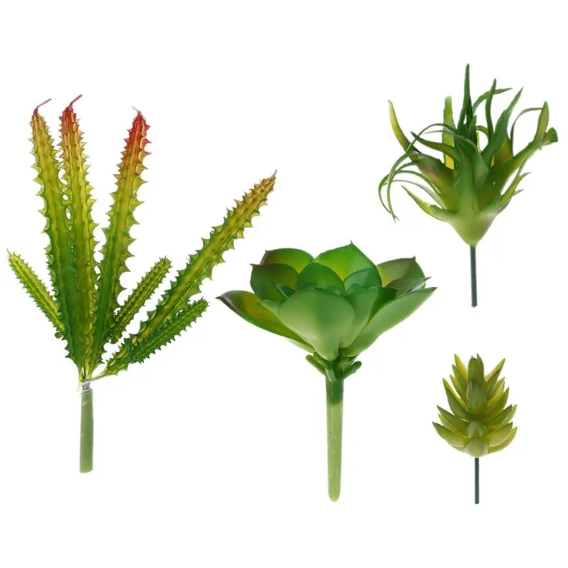 Artificial Plastic Leaf Fake Plants Cactus House Home Garden Party Indoor Outdoor Decor | Дом и сад