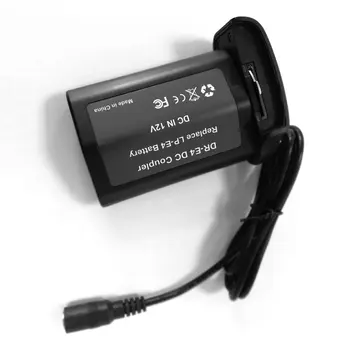 

LP-E4 DR-E4 DC Coupler External Fake Dummy Battery LP-E4N E19 for Canon Camera 1DX 1DX2 1DS3 1D4 10-12V