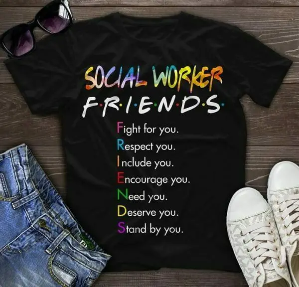 

Social Worker Friends Men T-Shirt Cotton S-6XL