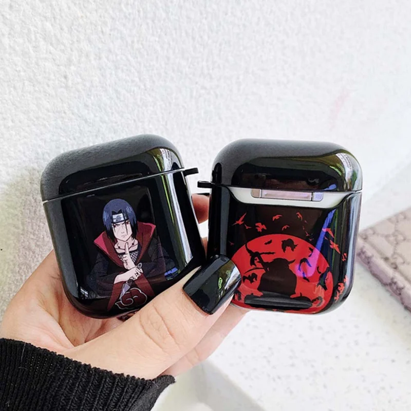 Чехол Naruto для Airpods аниме мультфильм Airpod 1/2 Apple чехол из углеродного волокна