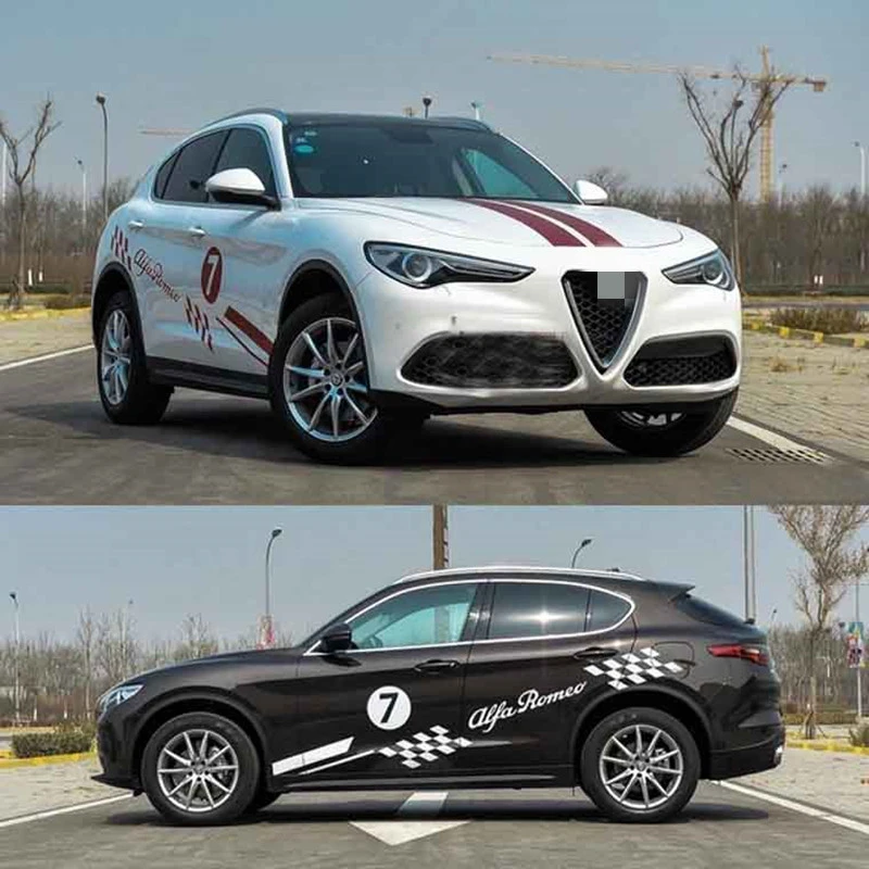 Car FOR Alfa Romeo Stelvio body sports car decorative decals Stelvio personalized custom car Stickers| -
