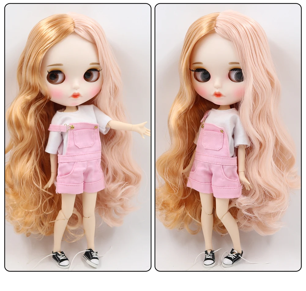 Neo Blythe Doll with Multi-Color Hair, White Skin, Matte Pouty Face & Custom Jointed Body 1