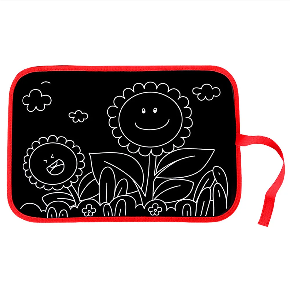 Children Cute Cartoon Pictures Portable Drawing Board Canvas Book Baby Early Education Learning for Kid Writing Board Child Gift