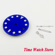 28,5 мм без логотипа, супер светящийся циферблат с окошком даты, синий циферблат, MIYOTA 8215 DG 2813, автоматический механизм с стрелками D103