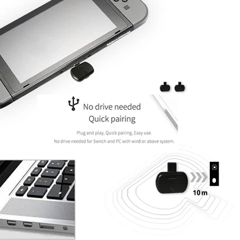 

Type-c wireless audio music transmitter CSR Bluetooth 5.0 1 in 2 Bluetooth transmitter suitable for all Game console