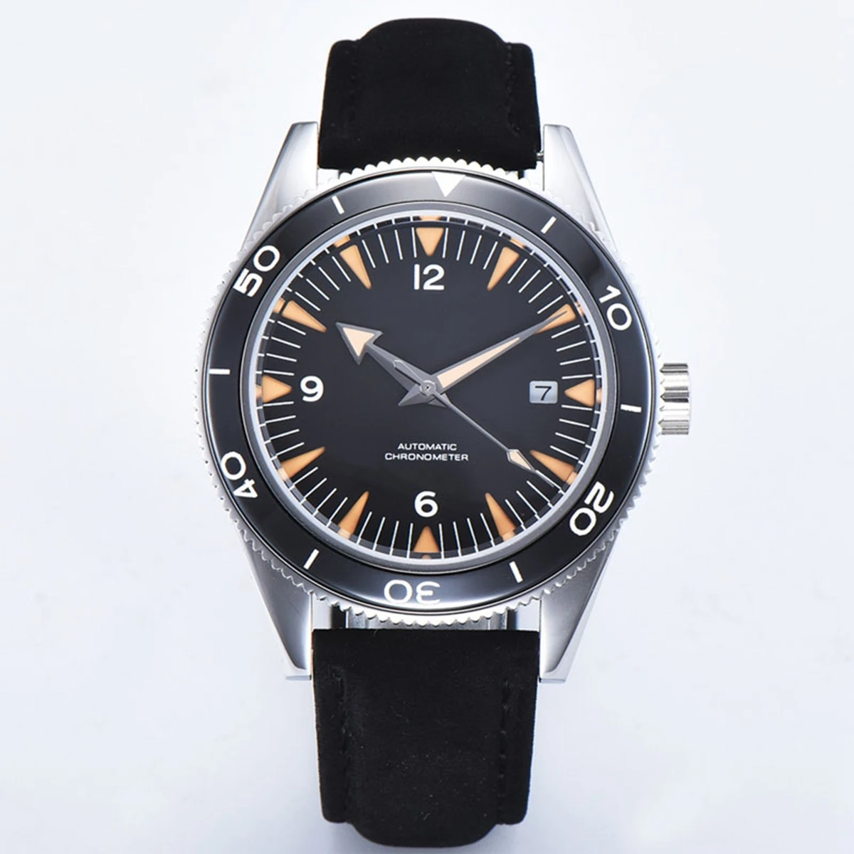 B Black dial leather
