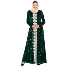 Best Price Muslim Dress Green Velvet Abaya Dubai Turkish Hijab Dresses Kaftan Caftan Marocain Abayas Islamic Clothing For Women Kleding Best Price Muslim Dress Green Velvet Abaya Dubai Turkish Hijab Dresses Kaftan Caftan Marocain Abayas Islamic Clothing For Women Kleding