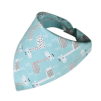 

7pcs Cotton Baby Bib Creative Baby Waterpoof Bib Infant Eating Bibs Cotton Printed Triangle Saliva Towel (Radnom Color)